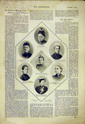 Original Old Antique Print Portraits Lady Speakers Church Congress 1892 19th