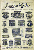 Original Old Antique Print Advert Mappin Webb Christmas Gifts Oxford Street 1892