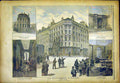 Original Old Antique Print Paris Dynamite Clichy Street Hotel France 1892 19th