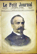 Original Old Antique Print Noblemaire Paris-Lyon-Mediterranean Company 1892 19th