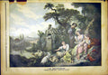 Original Old Antique Print Shepherdess Sheep Le Denicheur French 1892 Victorian