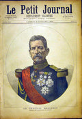Original Old Antique Print Portrait General Mellinet France Military French 19th