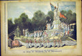 Old Antique Print Fete Float Triumph French Republic Carpezat France 1892 19th