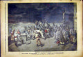 Original Old Antique Print Port Saint-Martin Theatre Rescuers French 1892 19th