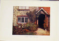 Original Old Vintage Print Surrey Porch England C1919 Fine Art 20th Century