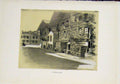 Original Old Antique Print Interlaken Town Street Sketch Art Sepia Style