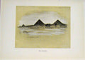 Original Old Vintage Print Pyramids Sketch Drawing Sepia Style 1919 Fine Art