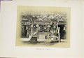 Original Old Vintage Print Entrance Temple C1919 Sepia Style Art 20th Century