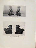 Old Antique Print Terrcotta Incense Burners Ming Period Pocelain Lion Art