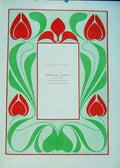 Original Old Antique Print Brushwork Drawing Tulip By Nicol Color C1906 20th