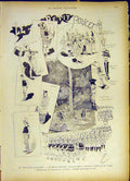 Original Old Antique Print Sketches Petit-Poucet Theatre Leterrier Job 1885 19th