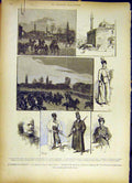 Old Antique Print Orient Philippopoli Conflict Mosque Routschouk Djoumaia