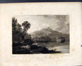 Original Old Antique Print Loch Katrine Helens Isle Perthshire Scotland