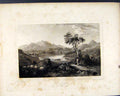 Original Old Antique Print Scottish Lakes Loch Archray Perthshire C1836 19th
