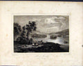 Original Old Antique Print Scotland Lakes Loch Monteath Perthshire 1836 19th