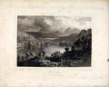 Original Old Antique Print C1836 Loch Arkeg Inverness Scottish Lakes 19th