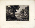 Original Old Antique Print Loch Maben Castle Dumfrieshire Scottish Lakes