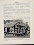 Original Old Antique Print Melanesia Price Bride Santa Cruz Photograph