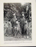 Original Old Antique Print Mask Possessing Magical Qualities New Britan Bismarch