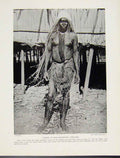 Original Old Antique Print Widow Half Mourning Costume Photograph