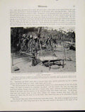Original Old Vintage Print Melanesia Koita Death Chair Funeral Culture C1931