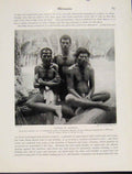 Original Old Antique Print Melanesia Natives Liueniua Polynesian Men Photo