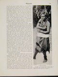 Original Old Vintage Print Hula Dancer Hawaii Polynesia Photograph C1931 20th