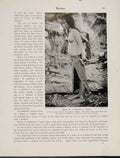 Original Old Antique Print Mode Carrying Child Borneo Borneo