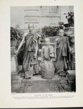 Original Old Vintage Print Initiation Burman Holy Order Photograph Culture C1931