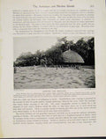 Original Old Vintage Print Cemetery Mortuary Nicobar Photograph C1931 20th