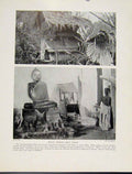Old Vintage Print Malay Burial East Coast Phtograph Areial Coffins C1931 20th