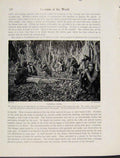 Original Old Vintage Print Funeral Rites Woman Tear Hair Photo C1931 20th