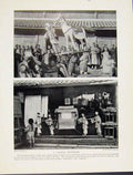 Original Old Antique Print Funeral Procession Fine Art Culture Photo