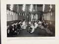 Original Old Antique Print Modern Shinto Marriage Service Performed In House
