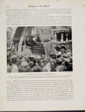 Original Old Vintage Print Temple Car Festival Kumbakonam Photograph C1931 20th