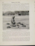 Original Old Vintage Print Panch Agni Five Fires Penance Hindu C1931 Photo 20th