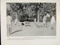Original Old Vintage Print Ho Method Snaring Tiger Bow Ground C1931 20th Century