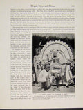 Original Old Antique Print Hindu Sacrifice Goat Bengal Behar Orissa Ed Photo