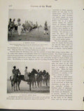Original Old Vintage Print Donkey Race Baluch Horse Race Afgans Photograph C1931