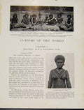 Original Old Antique Print Melanesia Basilaki Woman Mourning Marriage Girl