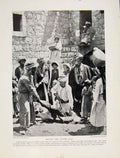 Original Old Vintage Print Weddin Procession Bride Groom Fine Art C1931 20th