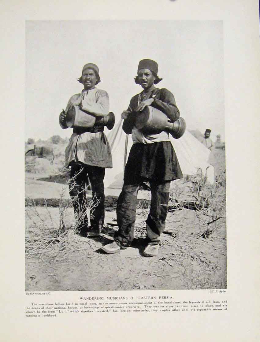 Original Old Vintage Print Bastinado Prisoner Punishment Persians 1931 20th