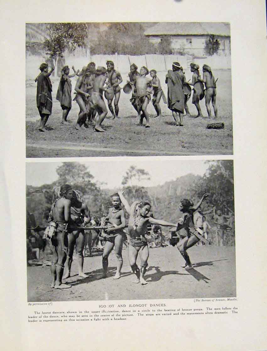 Original Old Vintage Print Mangyan Woman Sierra Leaone C1931 Fine Art 20th