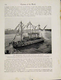 Original Old Vintage Print Ciro Processional Boat Cutting Khalig C1931 20th