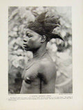 Original Old Antique Print Birth Custom Bopoto Congo Twins Tradition