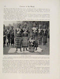 Original Old Antique Print Bundu Girls Oiled Mendi Chiefs Membership