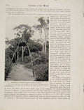 Original Old Antique Print Offerings Chosts North Ekong Ekoi GCoast