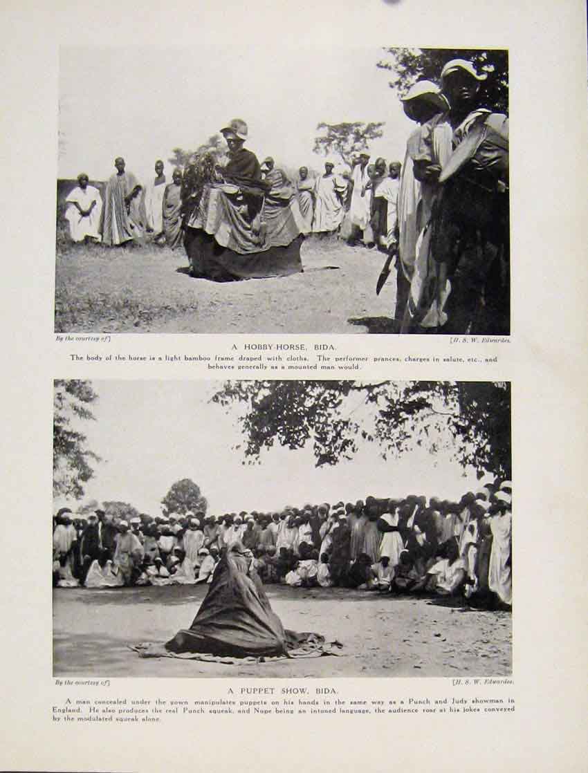 Original Old Vintage Print Fulah Woman French Guinea Fine Art C1931 20th