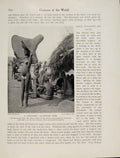 Original Old Antique Print Fish Basket Kavirondo Tribe Africa Fine Art
