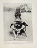 Original Old Antique Print Masai Girl African Africa Baganda Woman